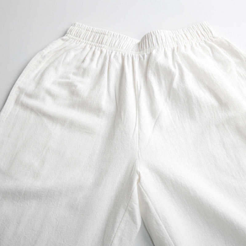 Unisex Tai Chi Qigong Pants with Elastic Waist and Pockets for Comfort and Ease of Movement 8
