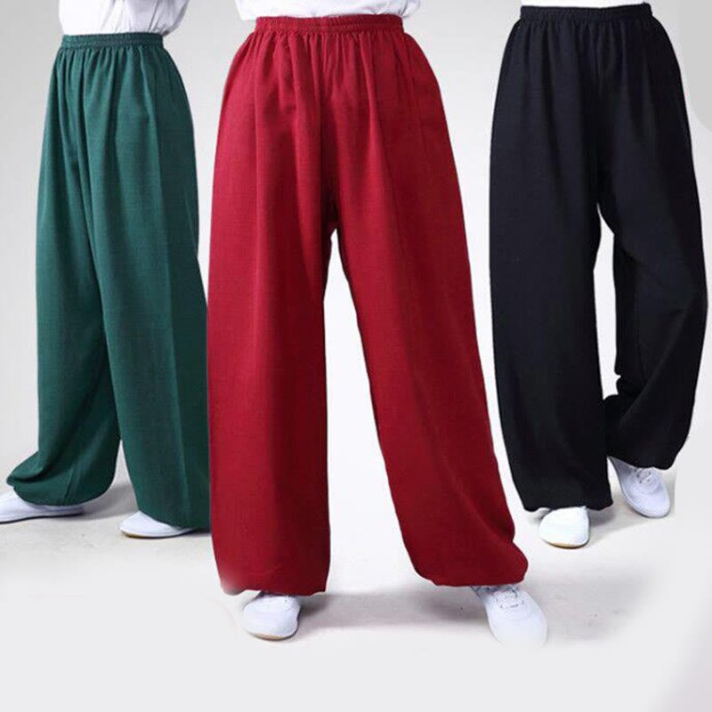 Unisex Yoga Pants in Natural Fabric with Elastic Waistband for Comfort 3