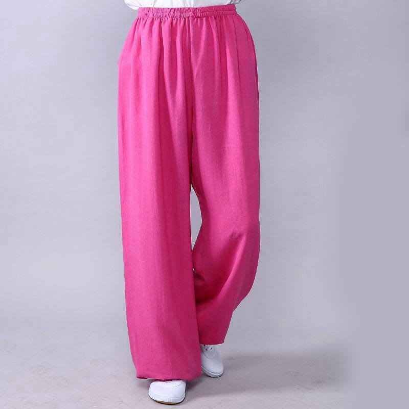 Unisex Yoga Pants in Natural Fabric with Elastic Waistband for Comfort 4