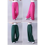 Unisex Yoga Pants in Natural Fabric with Elastic Waistband for Comfort 5