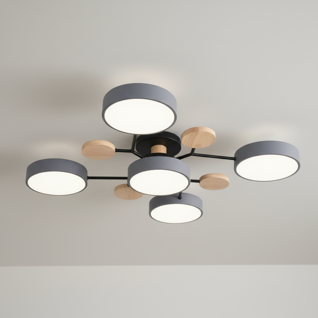 AstraRamus Starburst Branch LED Ceiling Light - Nordic Flush Mount Lamp, 3000K