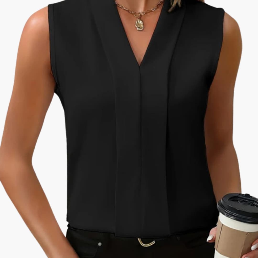Vera Women's Tank Top | Classic V-Neck, Sleeveless Cotton Camisole 1