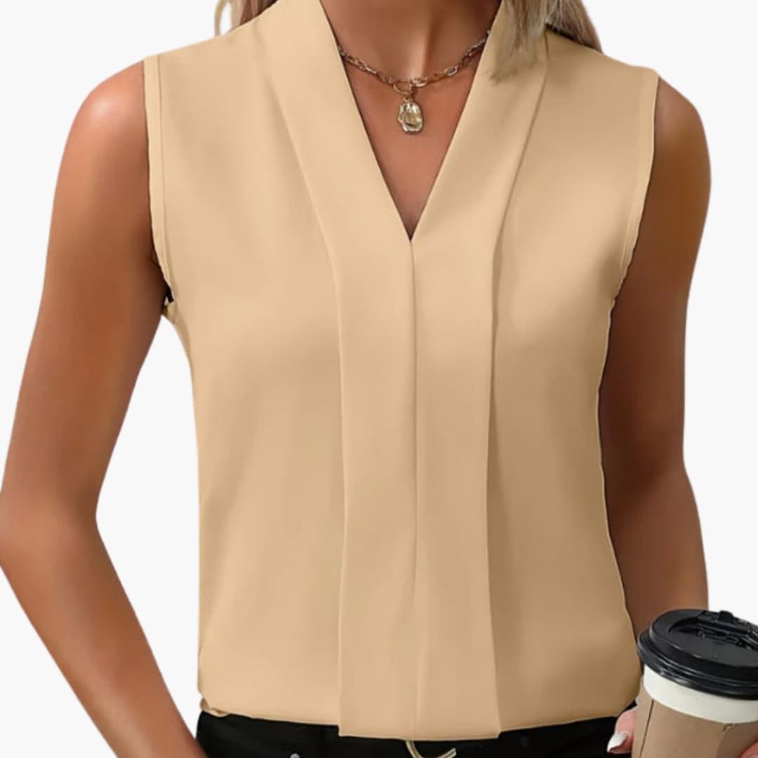 Vera Women's Tank Top | Classic V-Neck, Sleeveless Cotton Camisole 4