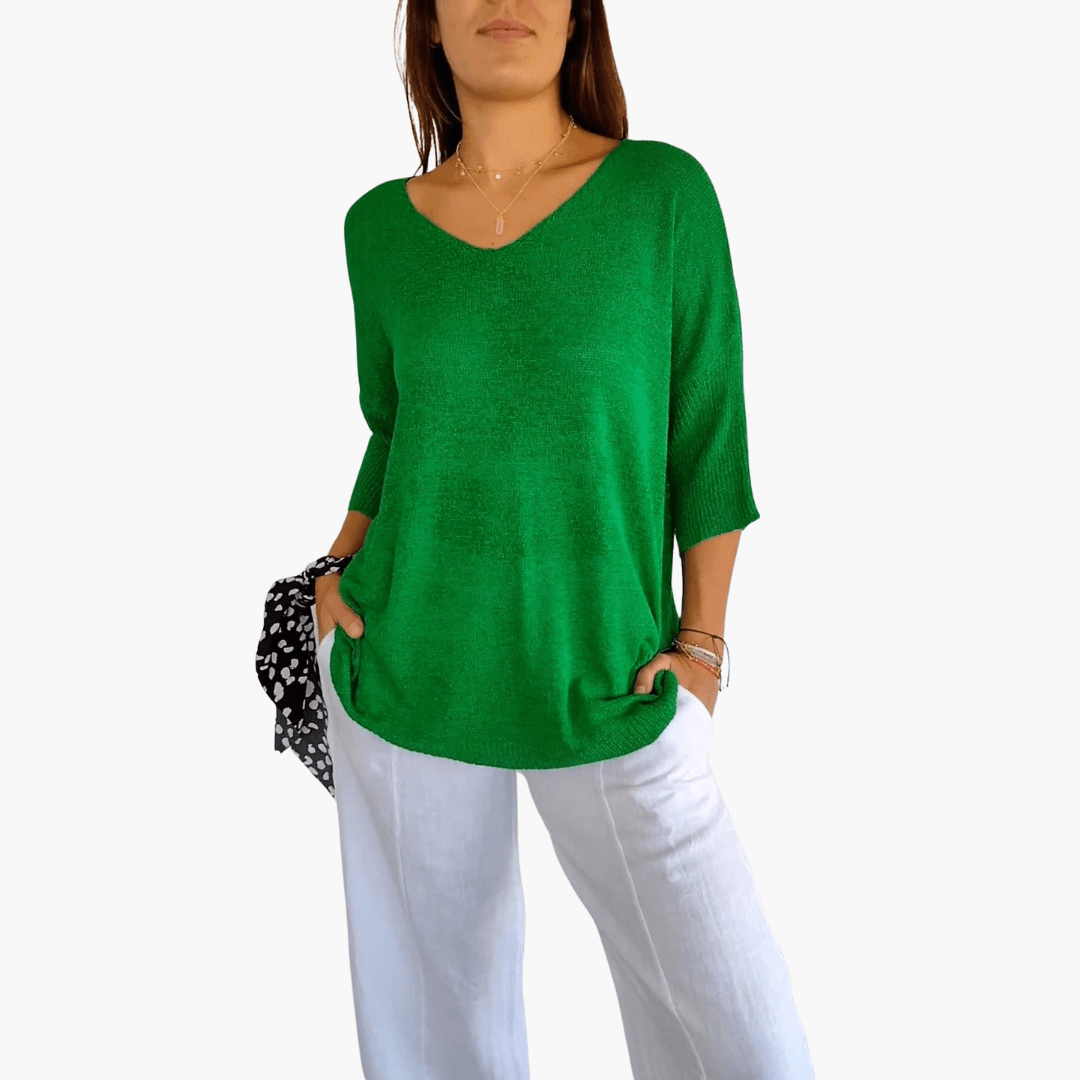Vera Women's Top | Soft V-Neck, Airy Casual Summer Wear 7