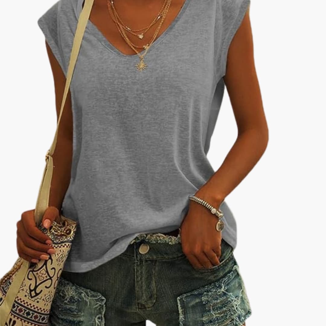Vera Women's V-Neck Tank Top | Lightweight Stretch Fabric, Casual Going Out 3