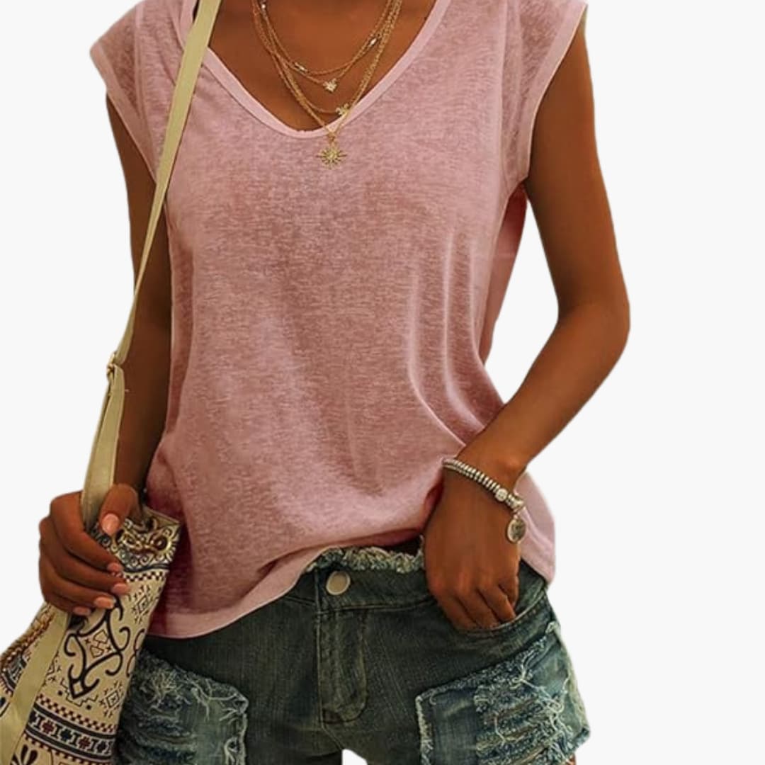 Vera Women's V-Neck Tank Top | Lightweight Stretch Fabric, Casual Going Out 4