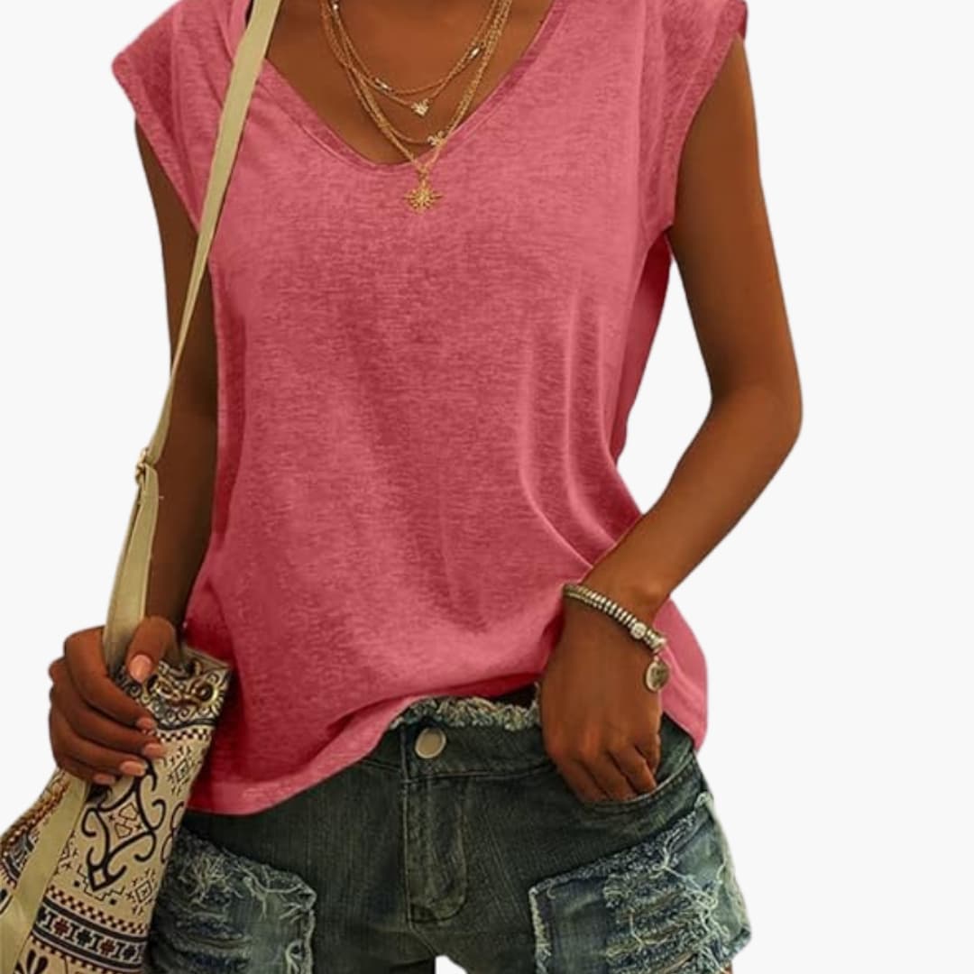 Vera Women's V-Neck Tank Top | Lightweight Stretch Fabric, Casual Going Out 5