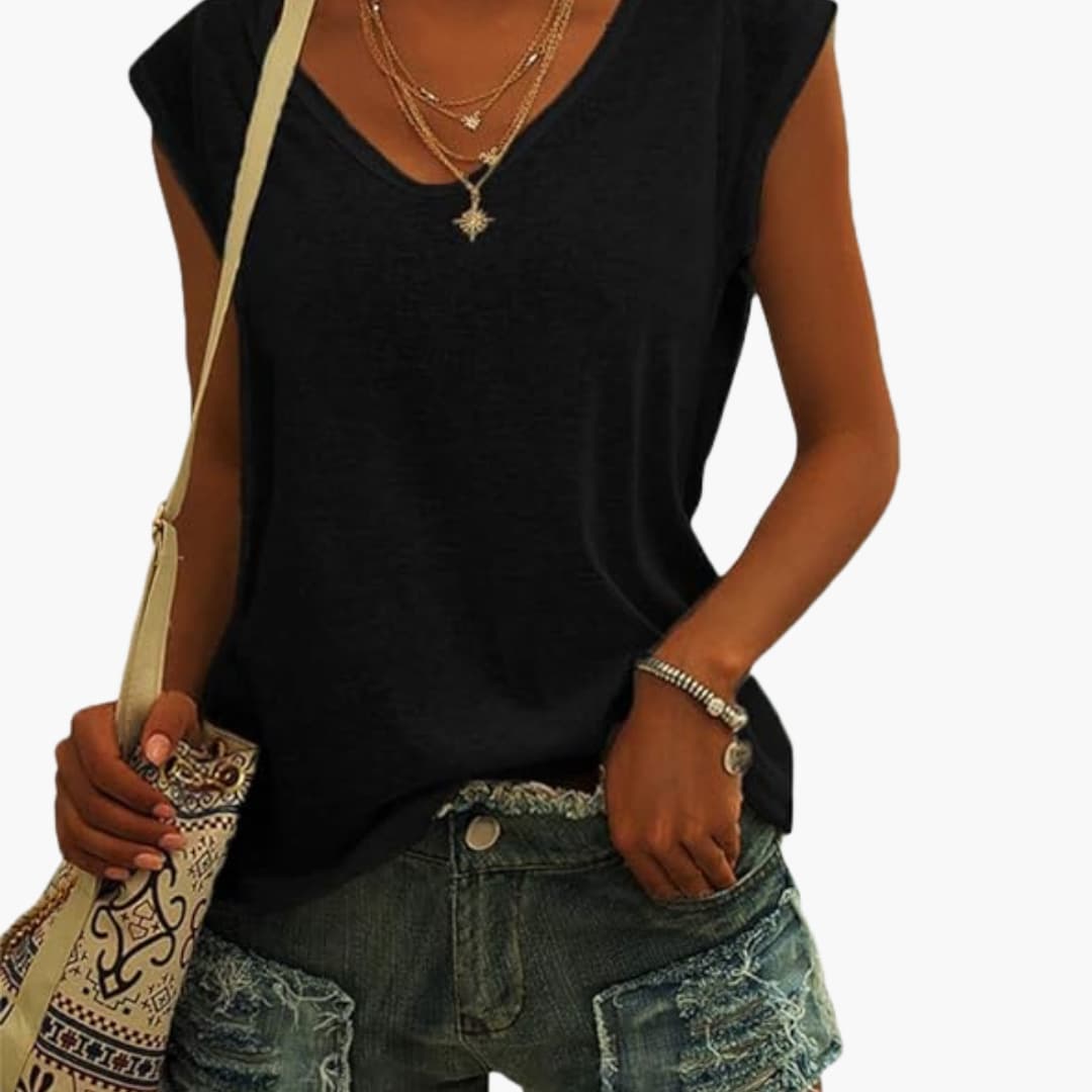 Vera Women's V-Neck Tank Top | Lightweight Stretch Fabric, Casual Going Out 6