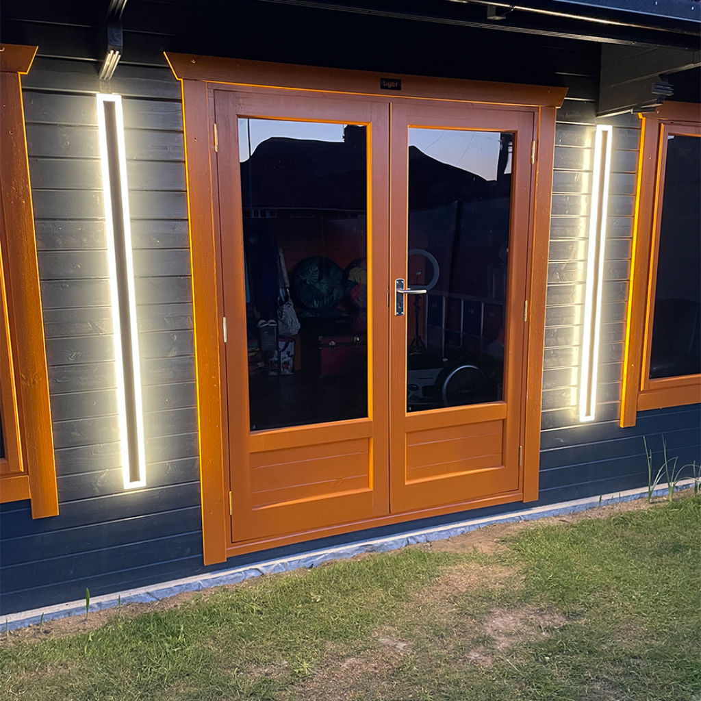 Vertilume Linear Outdoor Wall Light - IP65 Waterproof LED Garden Sconce