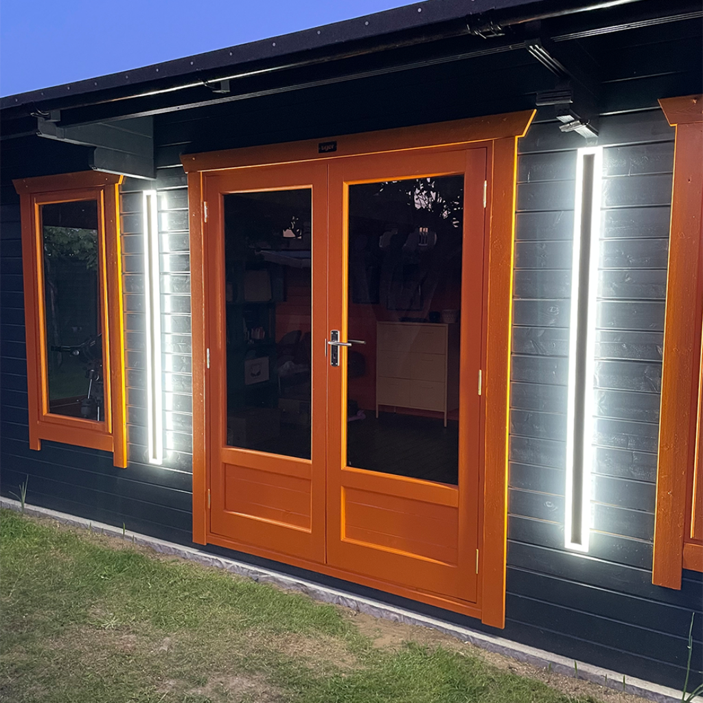 Vertilume Linear Outdoor Wall Light - IP65 Waterproof LED Garden Sconce