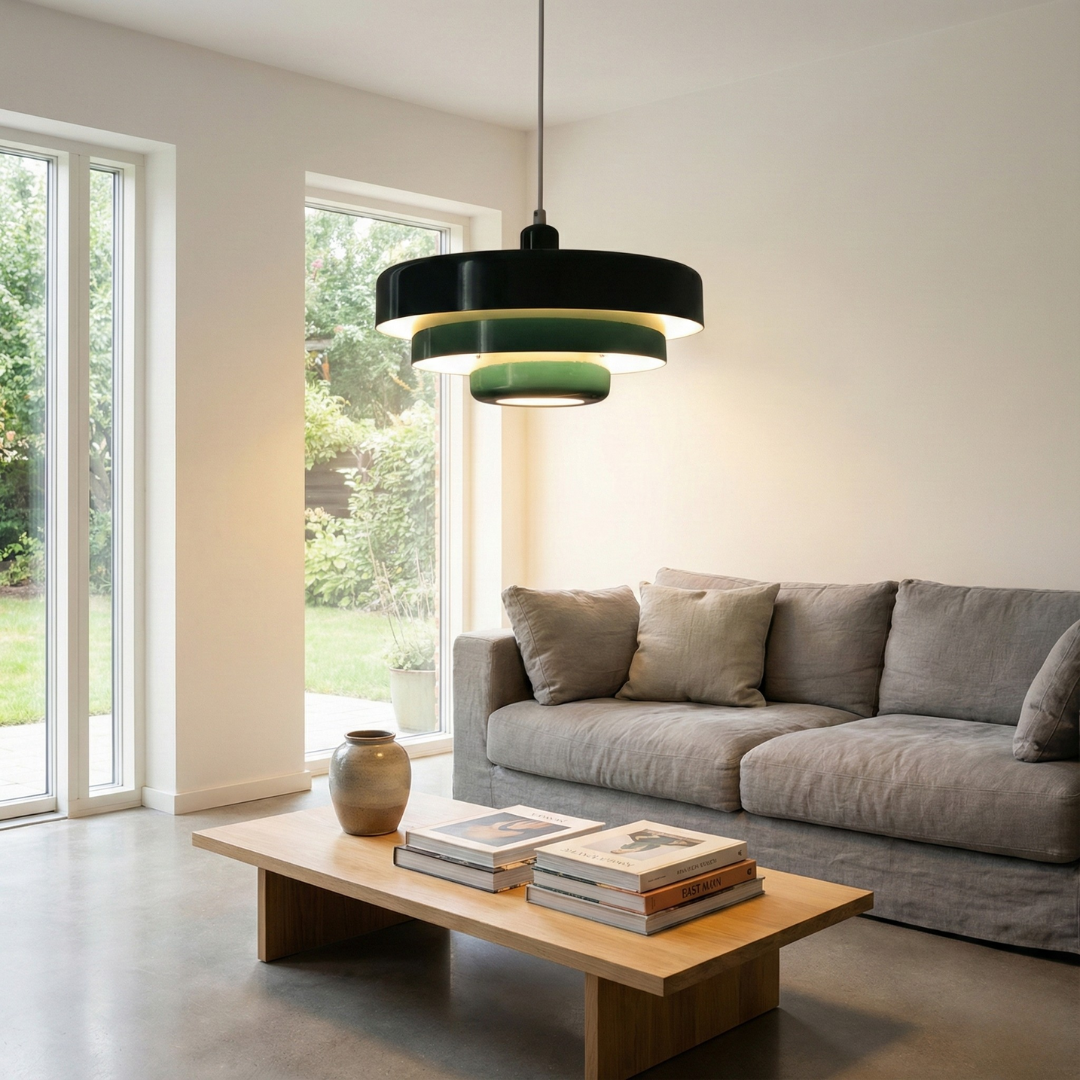 Vintage Faceted LED Pendant Light - 28cm Metal Ceiling Lamp, 3000K Warm White