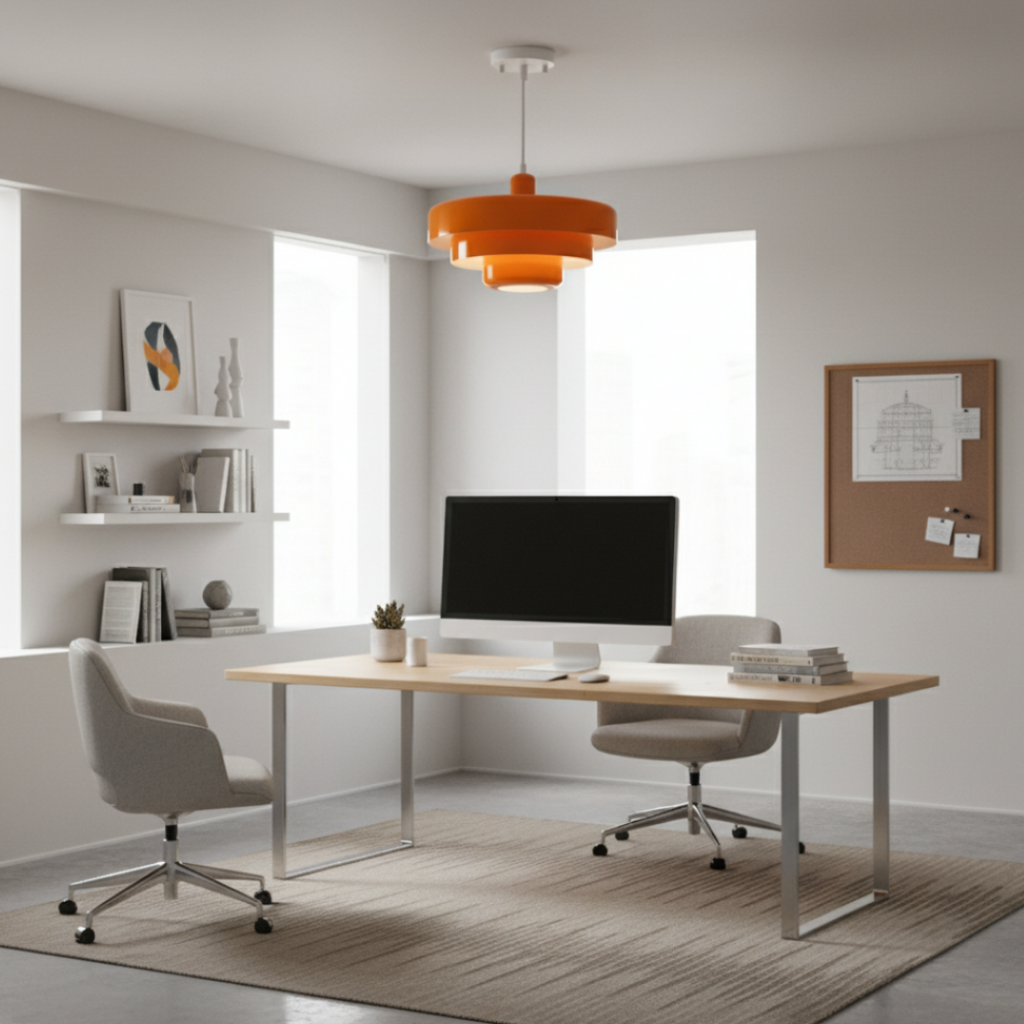 Vintage Faceted LED Pendant Light - 28cm Metal Ceiling Lamp, 3000K Warm White