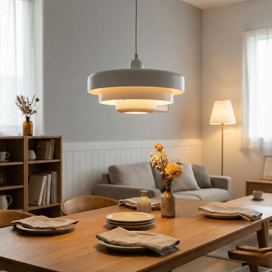 Vintage Faceted LED Pendant Light - 28cm Metal Ceiling Lamp, 3000K Warm White