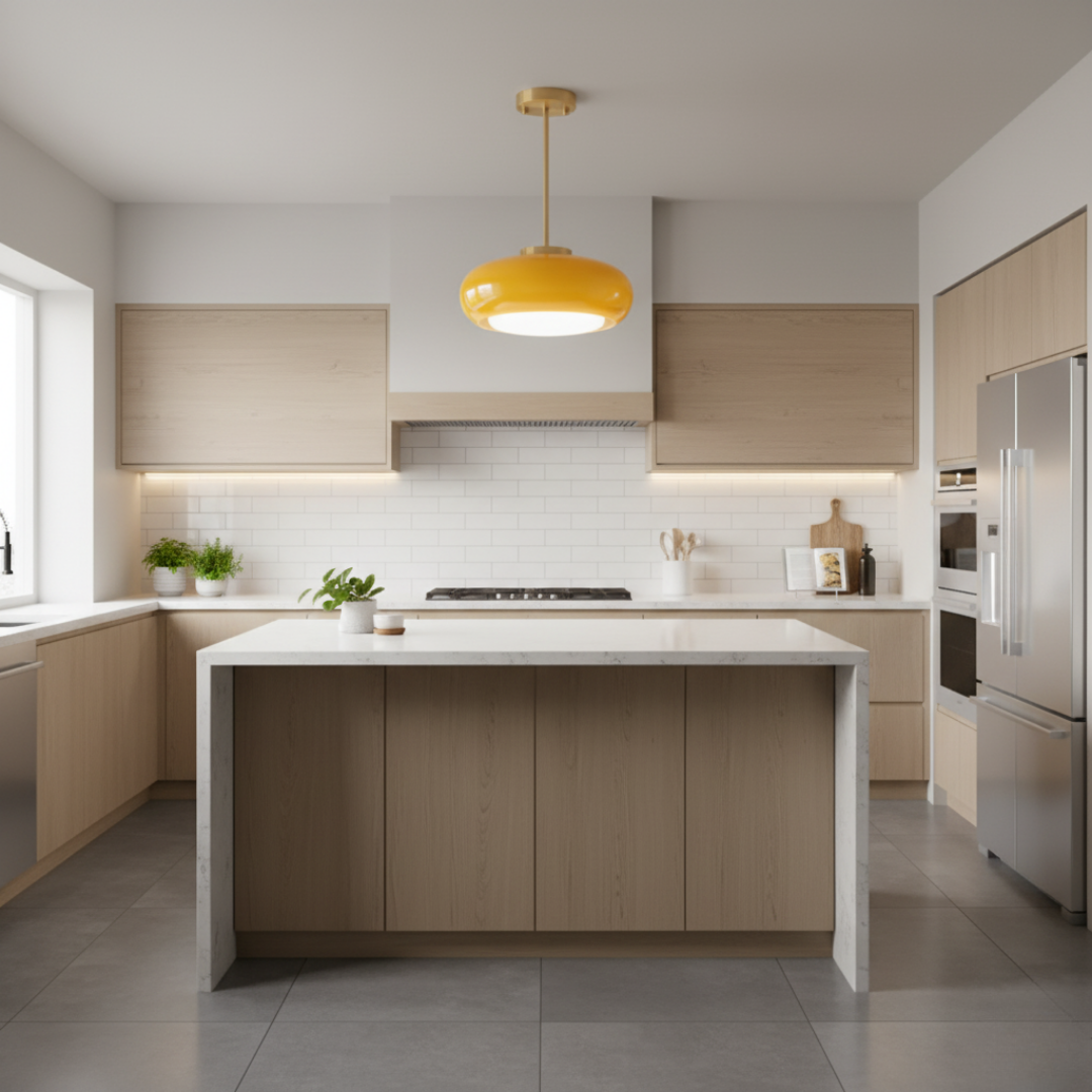 Vintage Glass Bell Pendant Light - Dimmable E27 LED, Gold Iron Hardware, 3000K