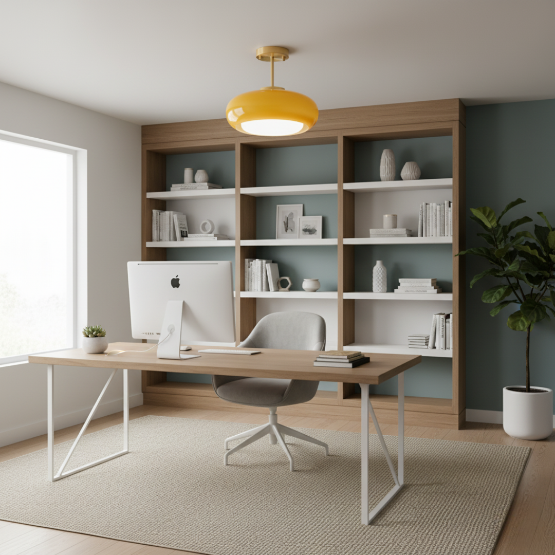 Vintage Glass Bell Pendant Light - Dimmable E27 LED, Gold Iron Hardware, 3000K