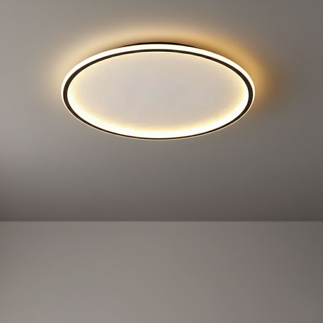 VittoriaPura Ultra-Minimalist LED Ceiling Light - Dimmable 3000K Flush Mount