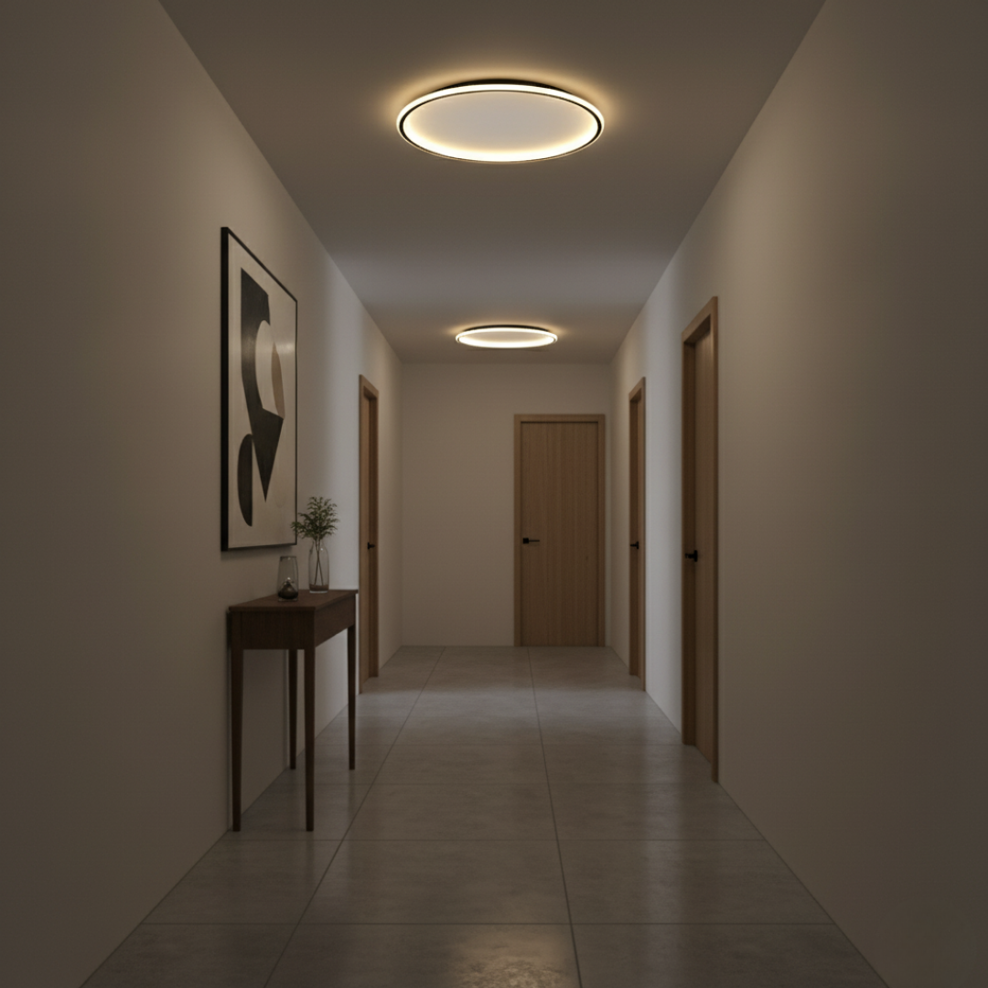 VittoriaPura Ultra-Minimalist LED Ceiling Light - Dimmable 3000K Flush Mount