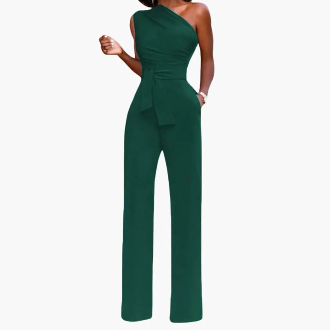 Wanda Women's Jumpsuit | One-Shoulder, Wide Leg Design 2