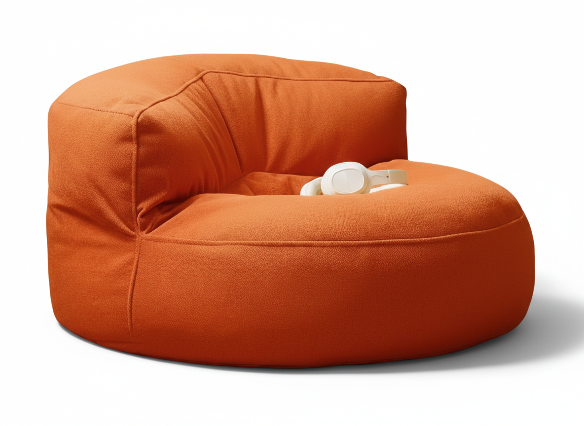 Waterproof Bean Bag Chair for Outdoor Use – Versatile Pouf Ottoman for Garden, Beach, and Pool – Soft Thick Chenille Cover