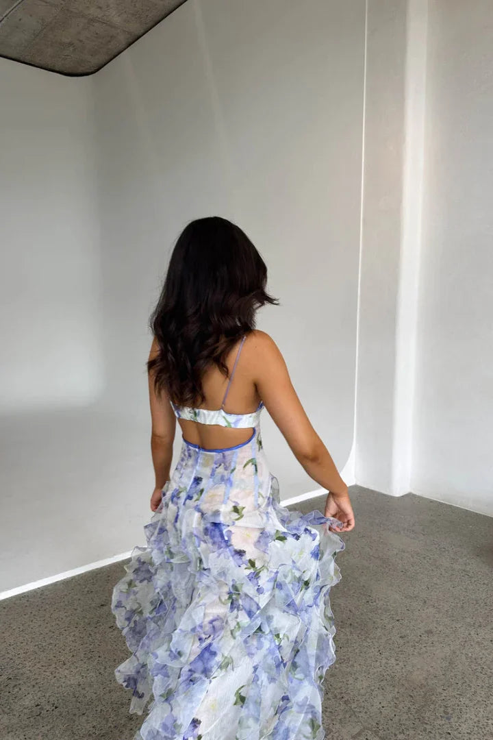 Willa Women's Maxi Dress | Floral Ruffled Design, Lightweight Summer Style 4