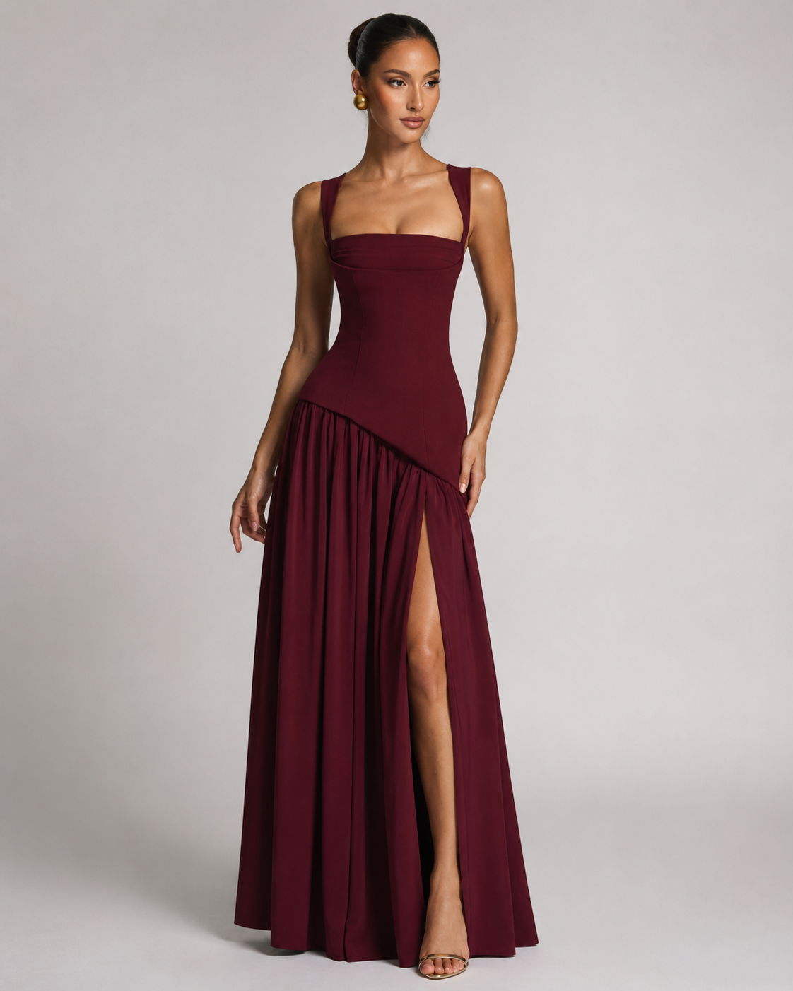 Women’s A-Line Maxi Dress in Lightweight Fabric for Summer Weddings 61