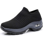 Women’s Air-Cushioned Slip-On Sneakers with Ergonomic Arch Support 0