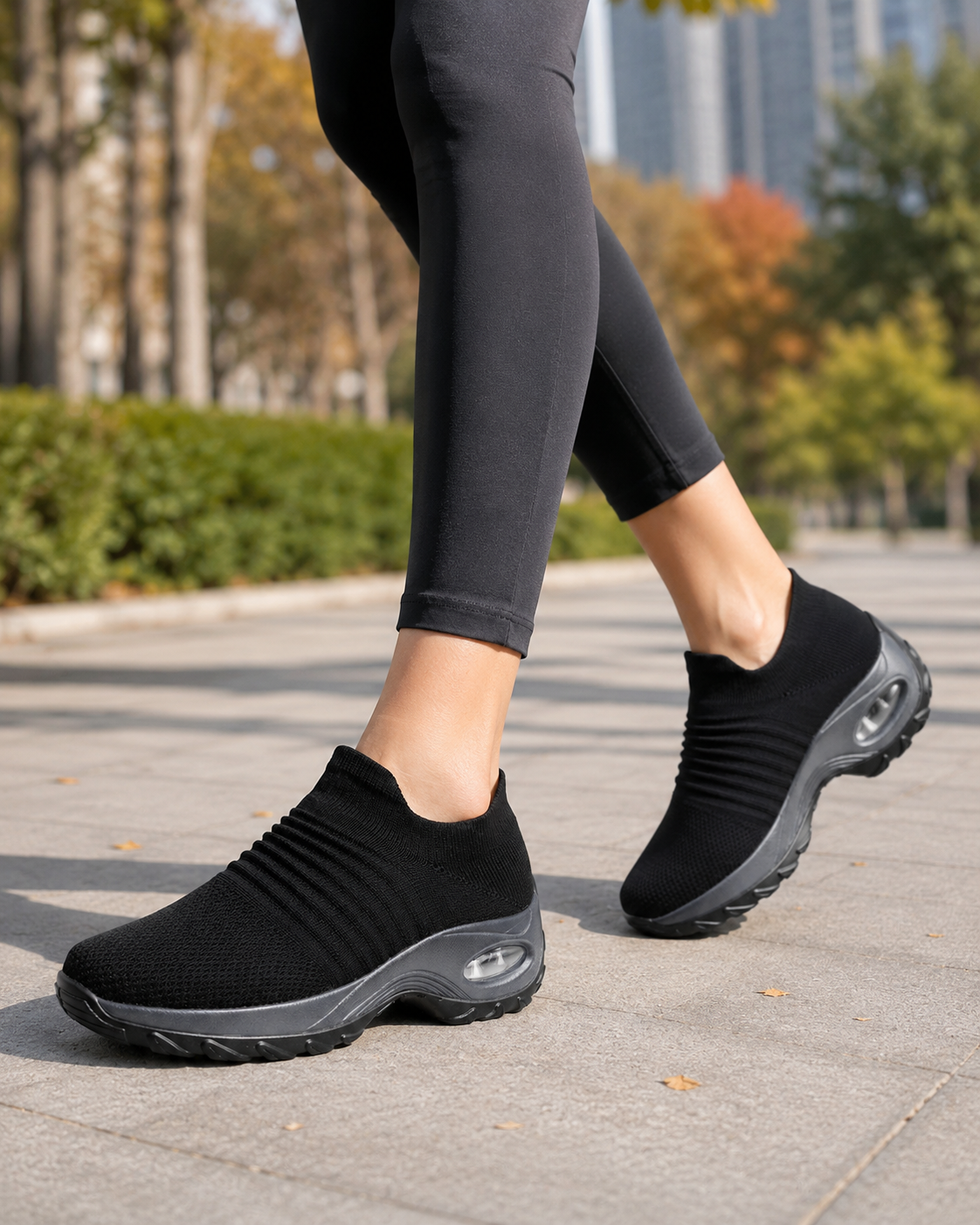 Women’s Air-Cushioned Slip-On Sneakers with Ergonomic Arch Support 05