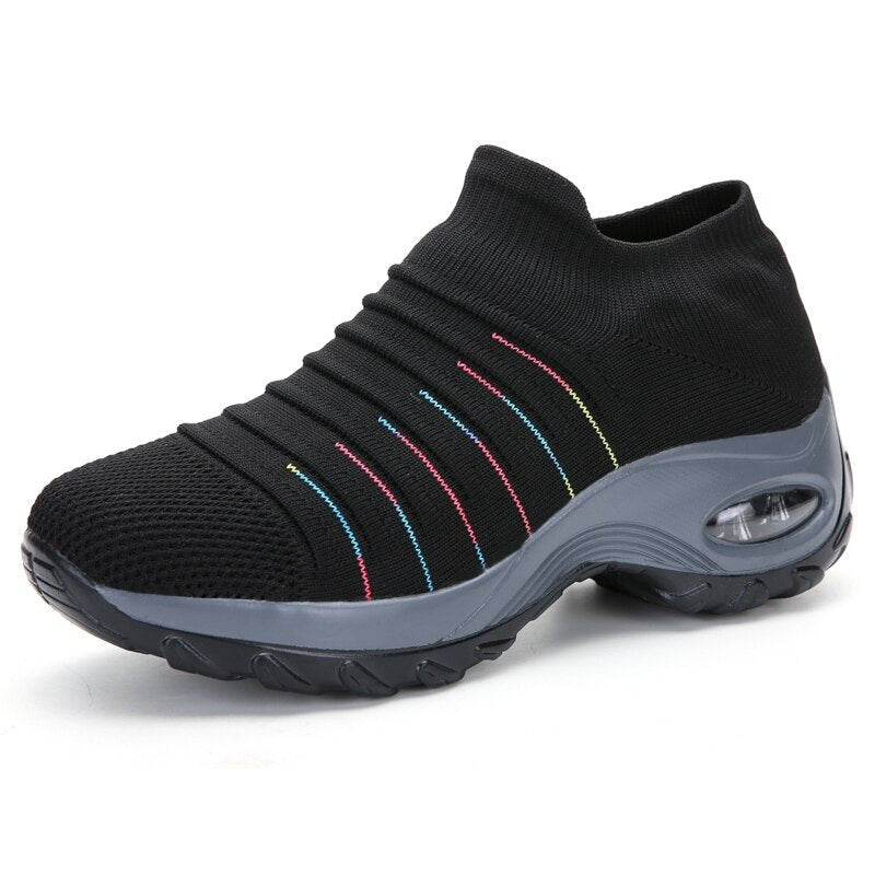Women’s Air-Cushioned Slip-On Sneakers with Ergonomic Arch Support 7