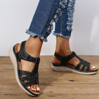 Women’s Arch Support Walking Sandals with Contoured Footbed and Slip-On Design 4