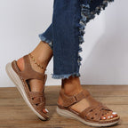 Women’s Arch Support Walking Sandals with Contoured Footbed and Slip-On Design 6