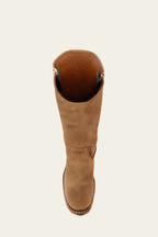 Women’s Black High Top Boots in Durable Leather with Structured Design 5