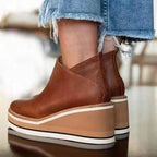 Women’s Black Waterproof Boots with Side Zipper and Elegant Design 6
