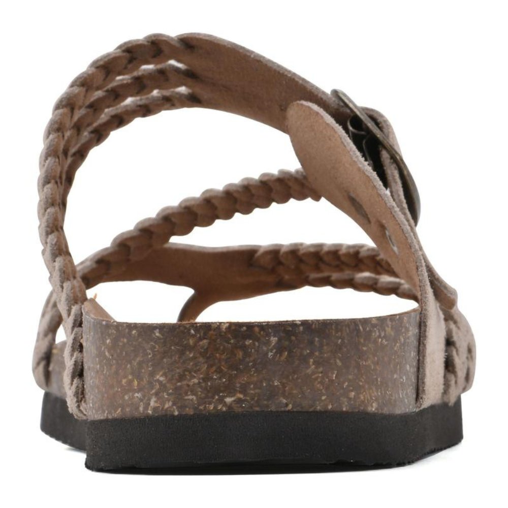 Women’s Braided Strap Sandals with Cork Sole and Adjustable Buckle 5