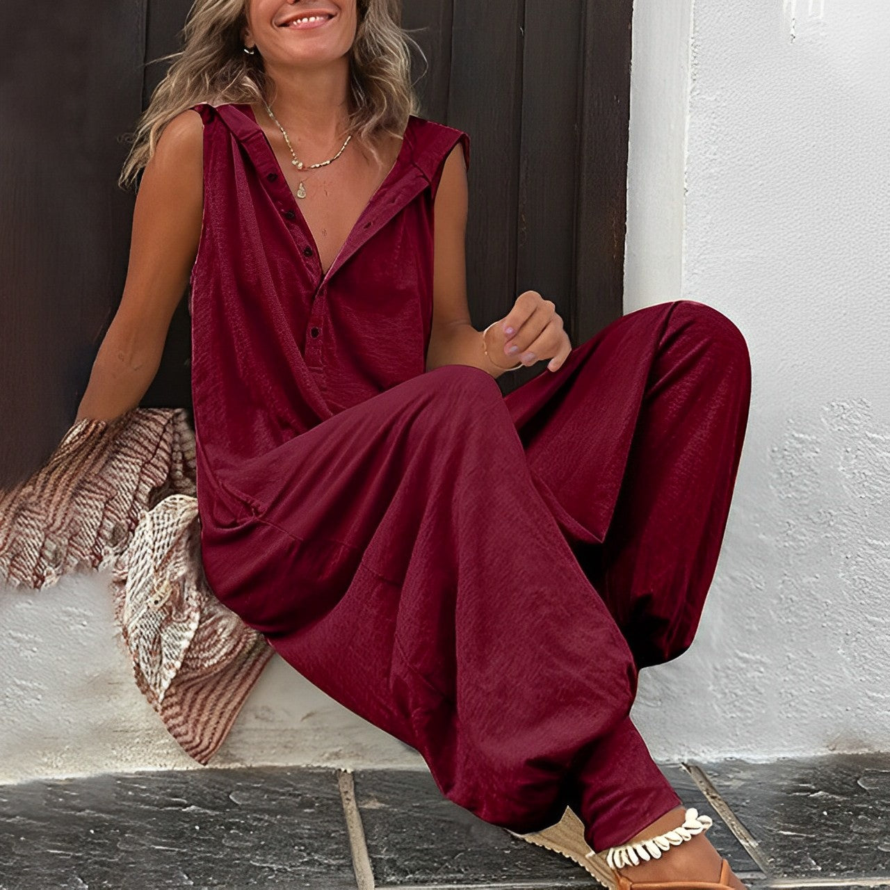Women’s Casual Black Jumpsuit with Soft Stretch Fabric and Flattering Fit 1