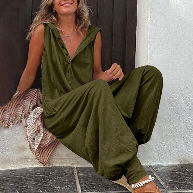 Women’s Casual Black Jumpsuit with Soft Stretch Fabric and Flattering Fit 2