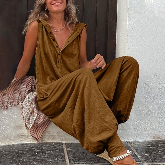 Women’s Casual Black Jumpsuit with Soft Stretch Fabric and Flattering Fit 3