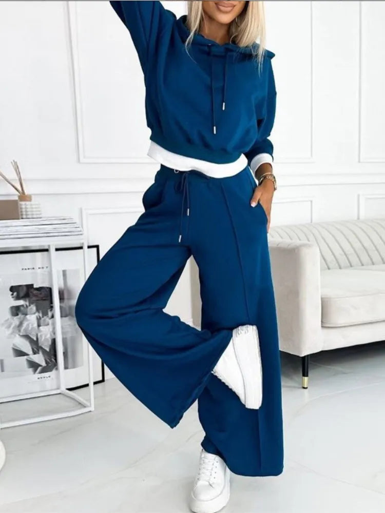 Women's Casual Loose Fit 2 Piece Set with Short Sleeve Top and Elastic Waist Pants 4