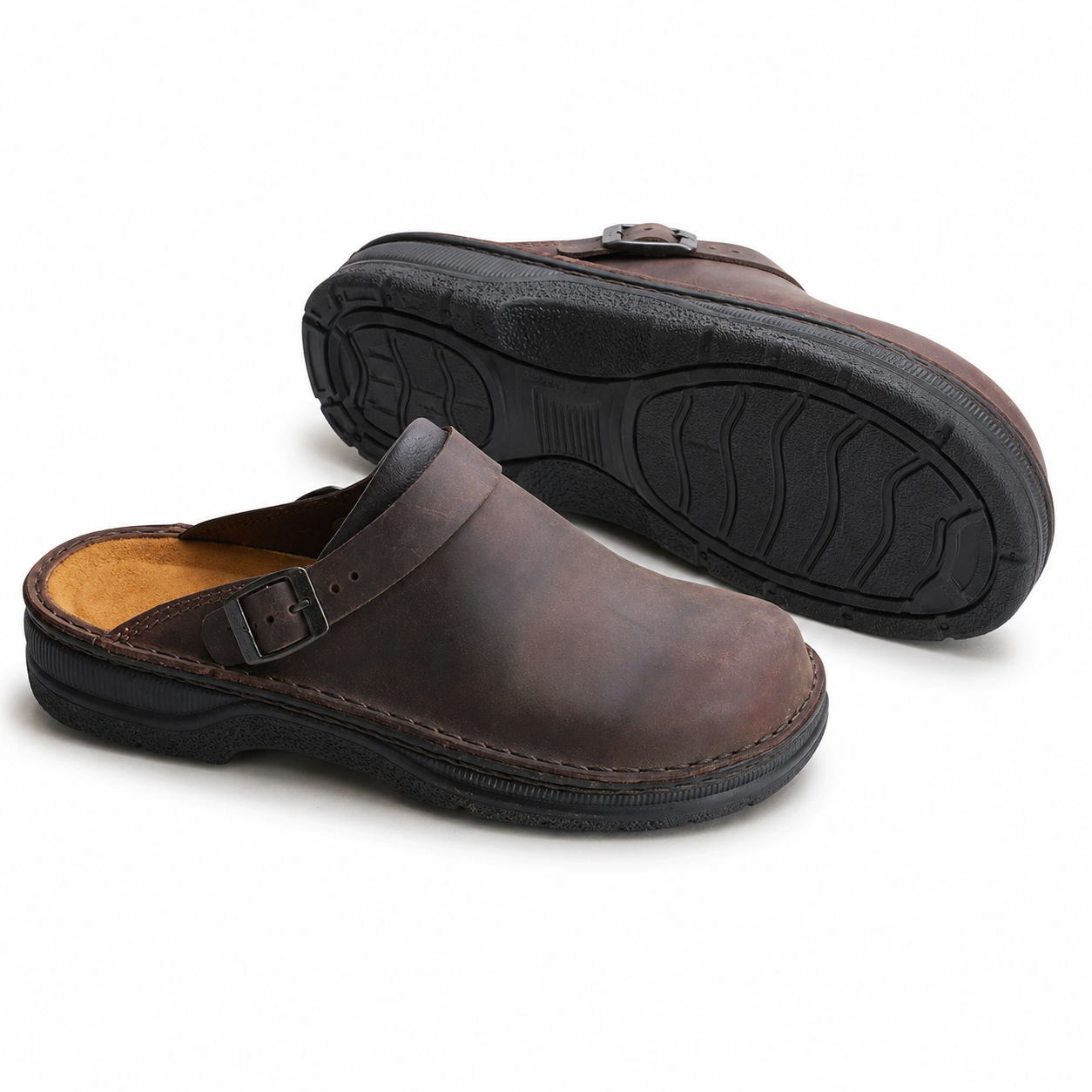Women’s Comfort Clogs in Vegan Leather with Ergonomic Fit and Non-Slip Sole 13