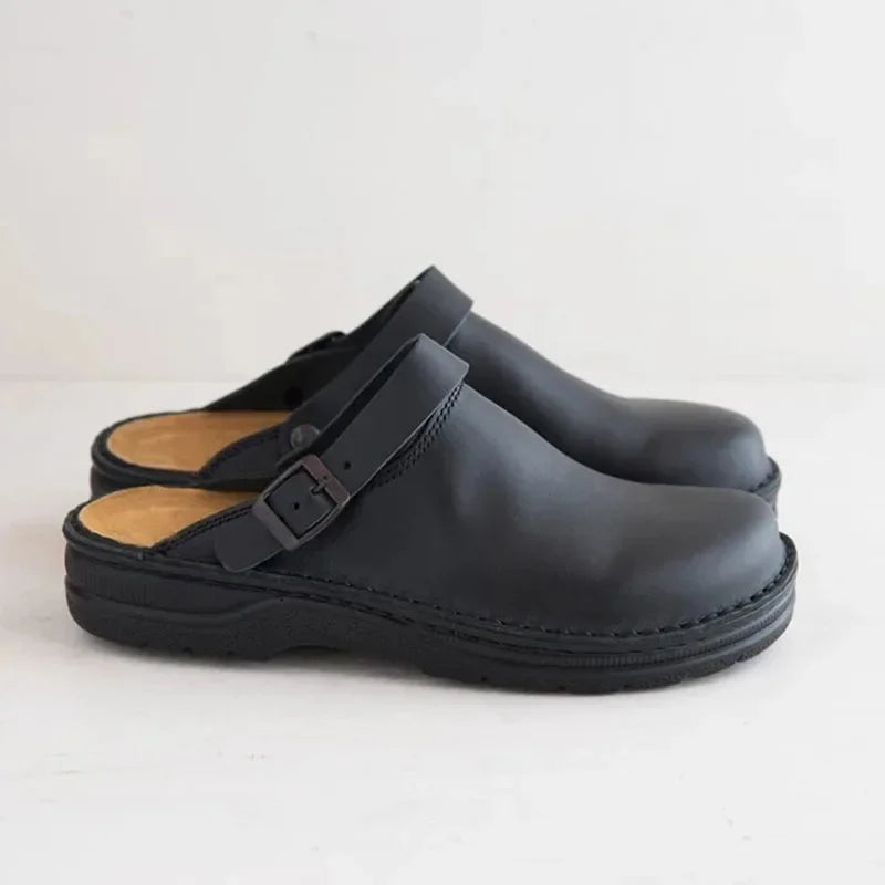Women’s Comfort Clogs in Vegan Leather with Ergonomic Fit and Non-Slip Sole 1