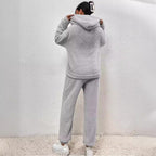 Women’s Fleece Loungewear Set with Oversized Hoodie and Joggers 7