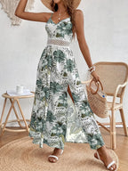 Women’s Floral Summer Maxi Dress with V-Neck and Adjustable Straps 6