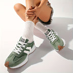 Women’s Lace-Up Sneakers with Low-Cut Design and Textured Sole 1