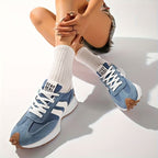 Women’s Lace-Up Sneakers with Low-Cut Design and Textured Sole 4