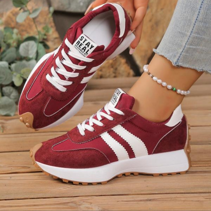 Women’s Lace-Up Sneakers with Low-Cut Design and Textured Sole 6
