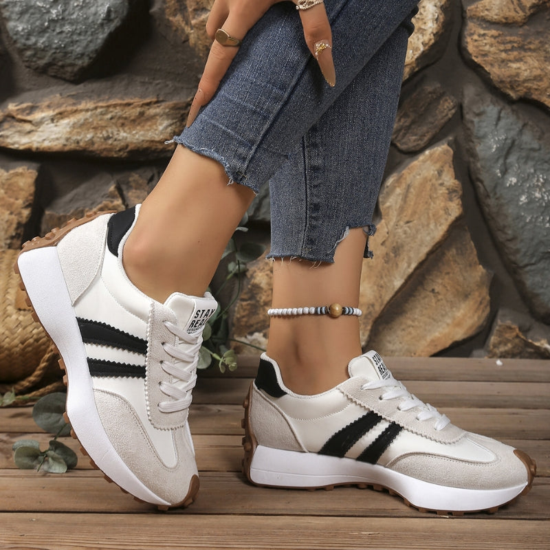 Women’s Lace-Up Sneakers with Low-Cut Design and Textured Sole 7