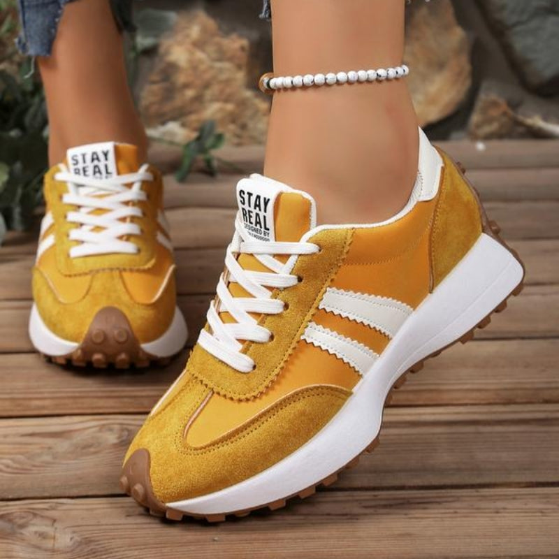Women’s Lace-Up Sneakers with Low-Cut Design and Textured Sole 9