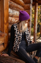 Women’s Leopard Print Vest in Lightweight Fabric with Sleeveless Design 0