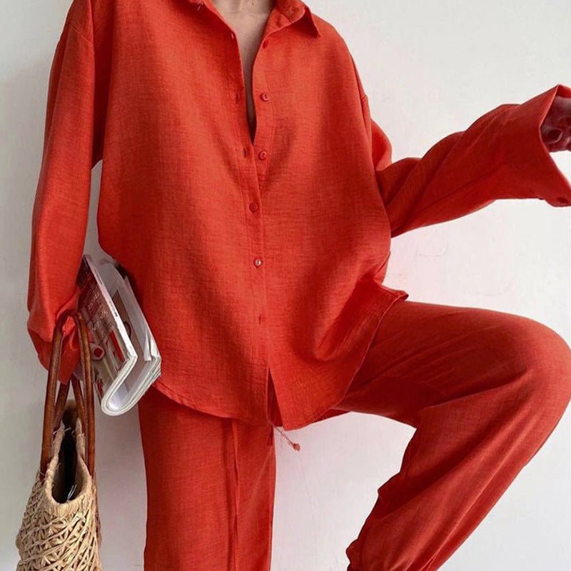 Women’s Linen Two-Piece Summer Set with Loose Fit and Breathable Comfort 2