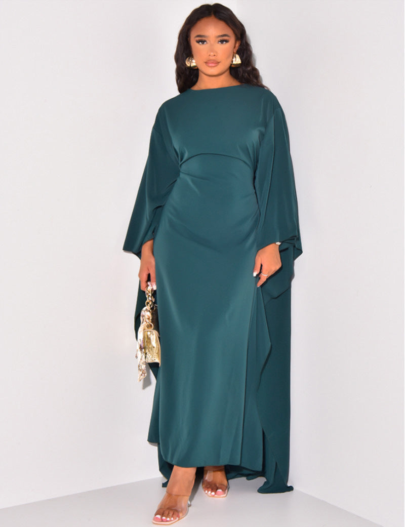 Women’s Maxi Dress with Wide Sleeves and Flowing Fabric 3
