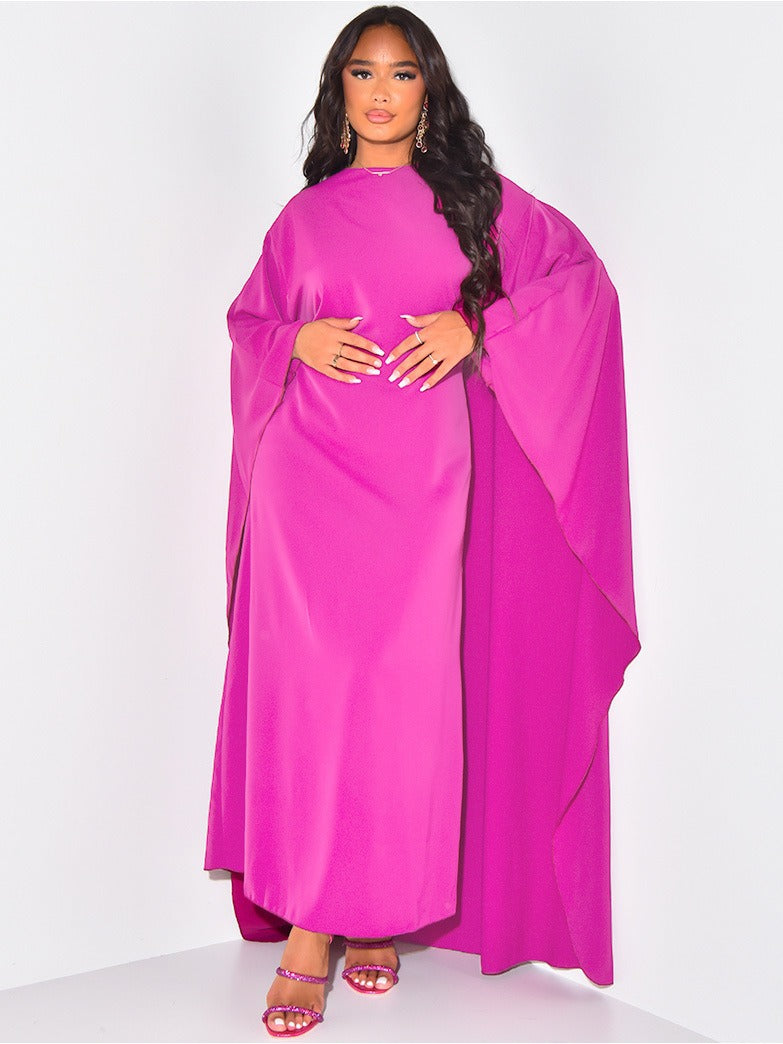 Women’s Maxi Dress with Wide Sleeves and Flowing Fabric 4